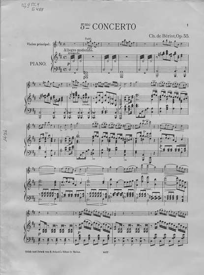 Concerto D-dur — Шарль Огюст де Берио