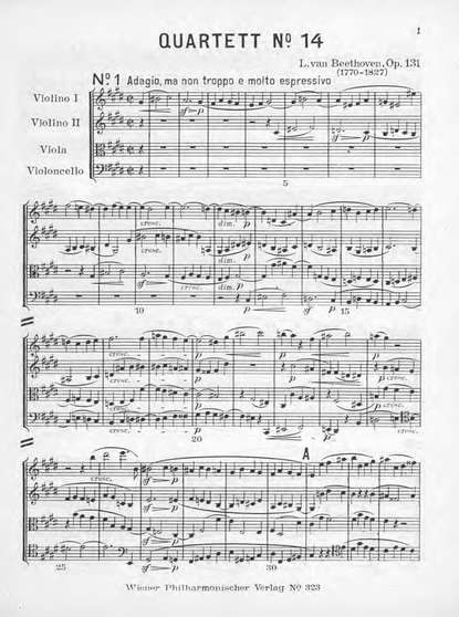 Streichquartett Cis moll — Людвиг ван Бетховен
