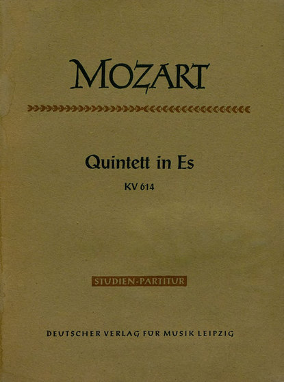 Quintett in Es fur 2 Violinen, 2 Violen u. Violoncello — Вольфганг Амадей Моцарт