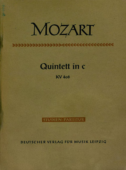 Quintett in C fur 2 Violinen, 2 Violen u. Violoncello — Вольфганг Амадей Моцарт